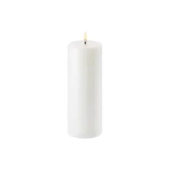 LED Pillar Candle 10 cm, nordic white