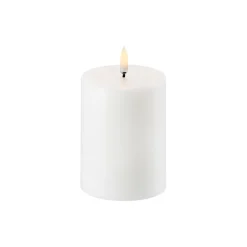 LED Pillar Candle 10 cm, nordic white
