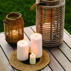 LED Pillar Candle 10 cm, nordic white