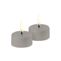 LED rechargeable tealight 2 stk., sandstone
