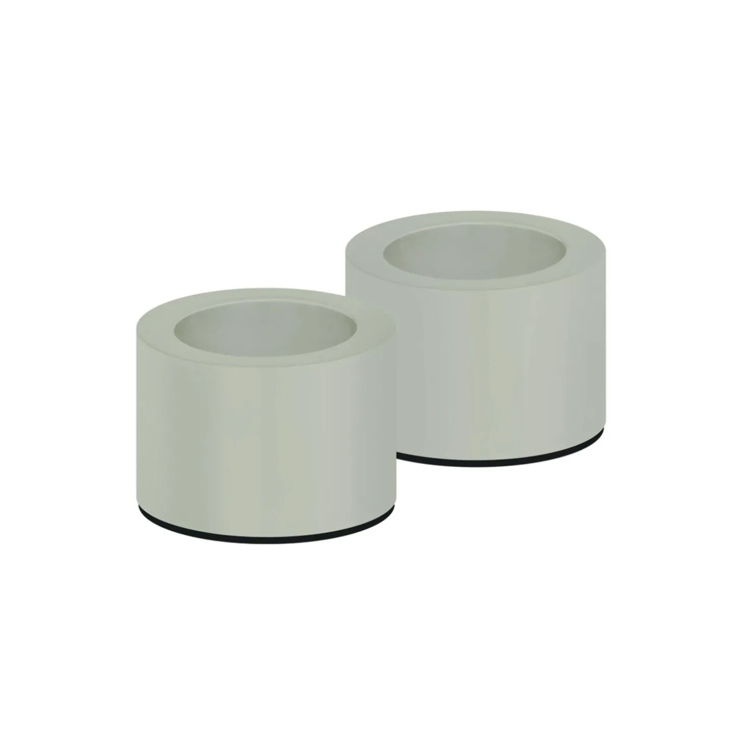 Light Candleholder 2 pcs, dusty green