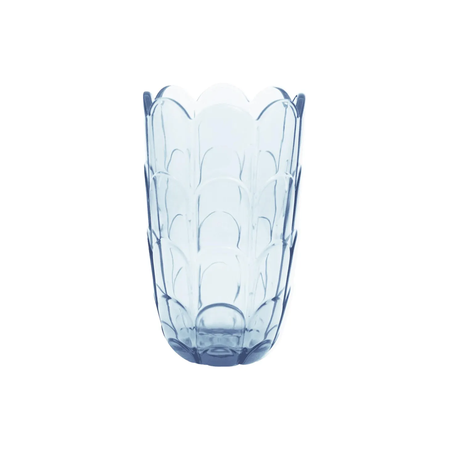 Lily vase, blue iris