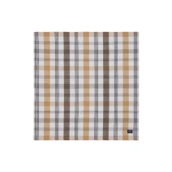 Linen/Cotton Napkin, olive/white/stone