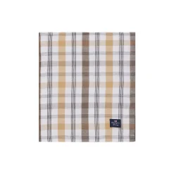 Linen/Cotton Tablecloth, olive/white/stone