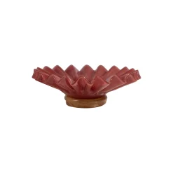 Lori Bowl, bordeaux/beige