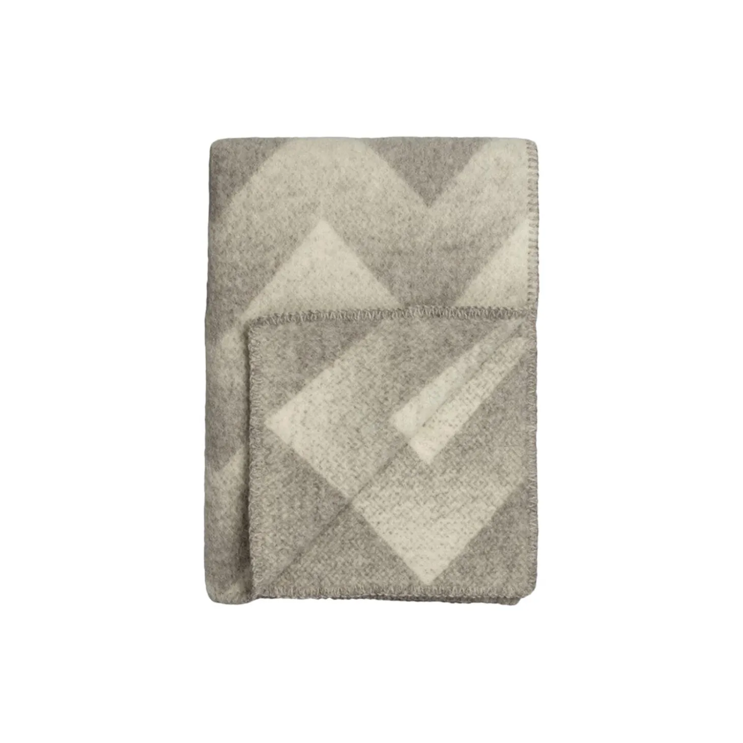 LYNILD Throw, grey/white
