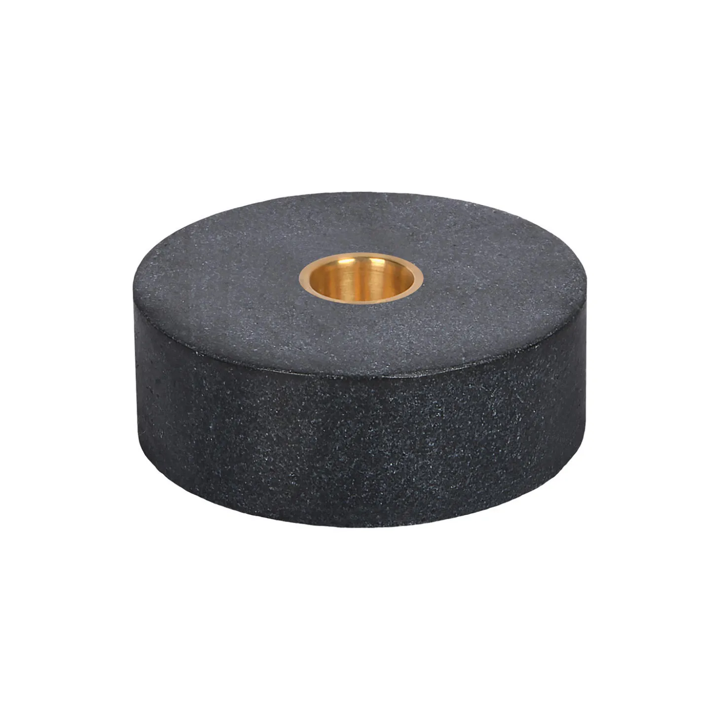 Marble base Candleholder, black