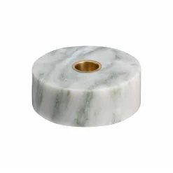 Marble base Candleholder, light green