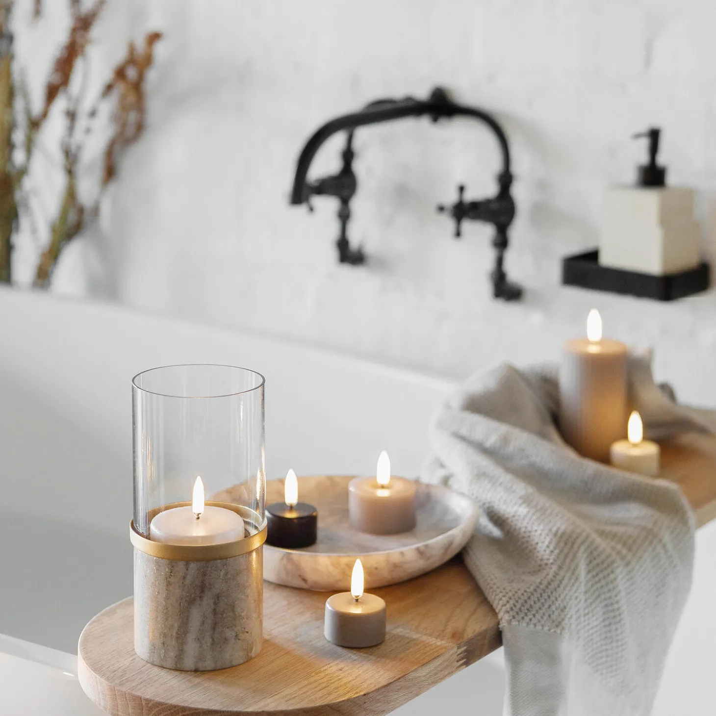 Marble Lantern, desert beige