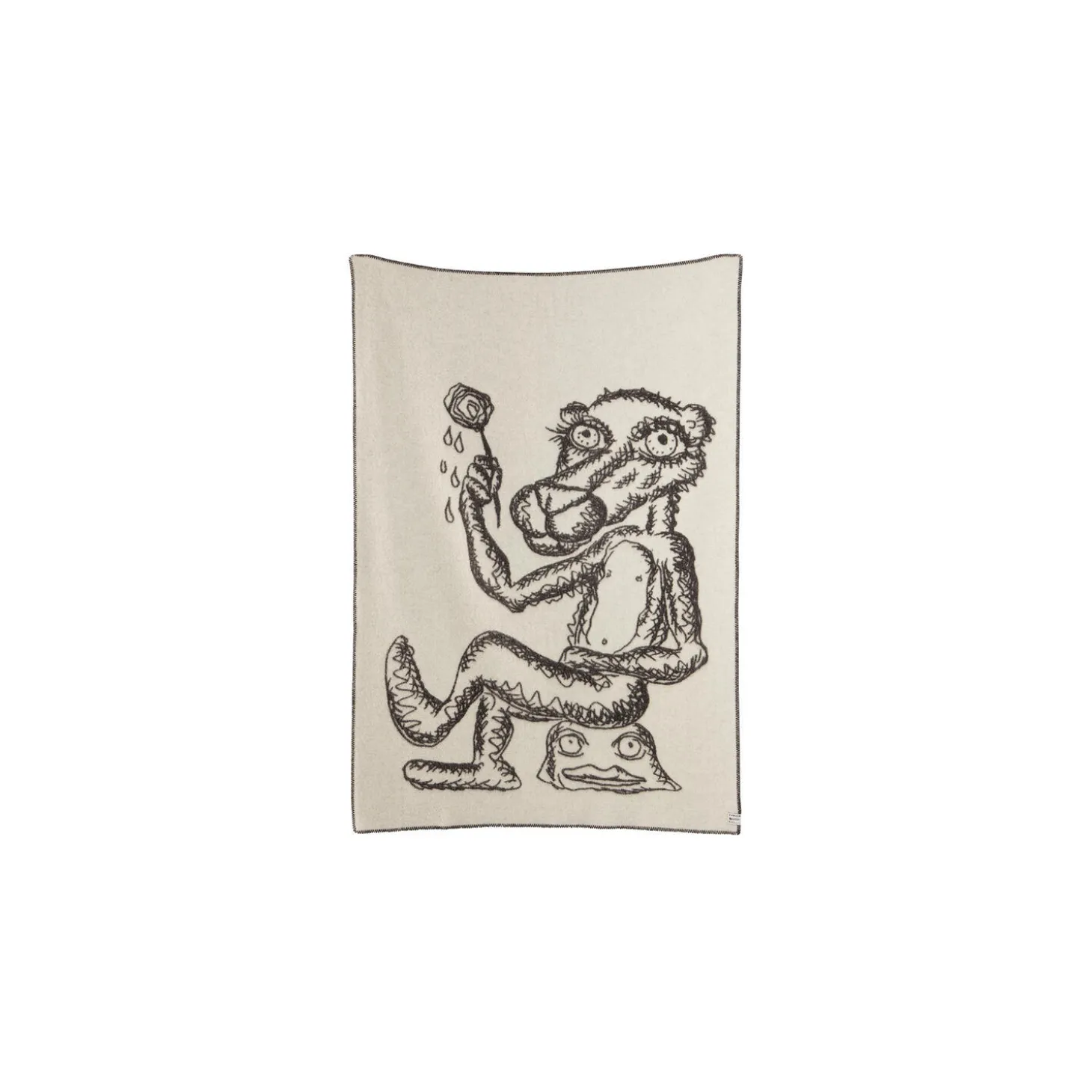 MELGAARD Throw, grey/natural