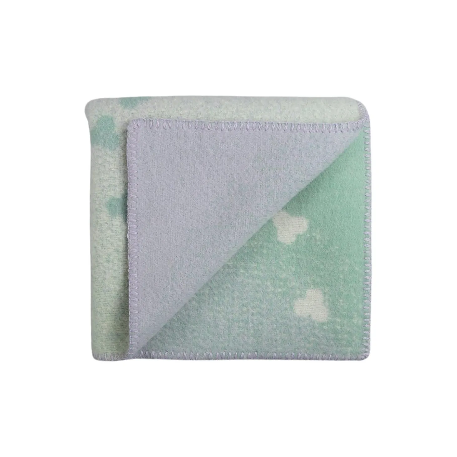 MELVIN Half Size Throw, turquoise/lavender