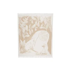 Mumi bomuldstæppe, beige