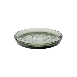 Mumi glastallerken Ø 17 cm, pine green