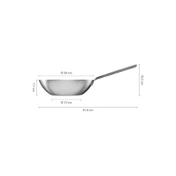 Norden Steel wok ubelagt Ø 28 cm