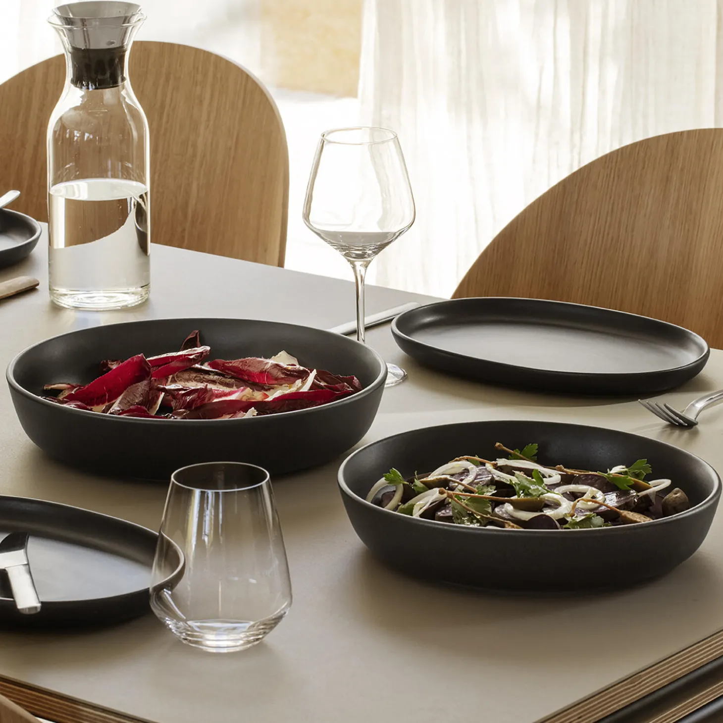 Nordic Kitchen salatskål lav Ø 25 cm