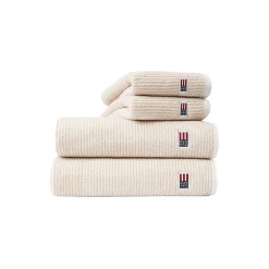 Original håndklæde, white/tan striped