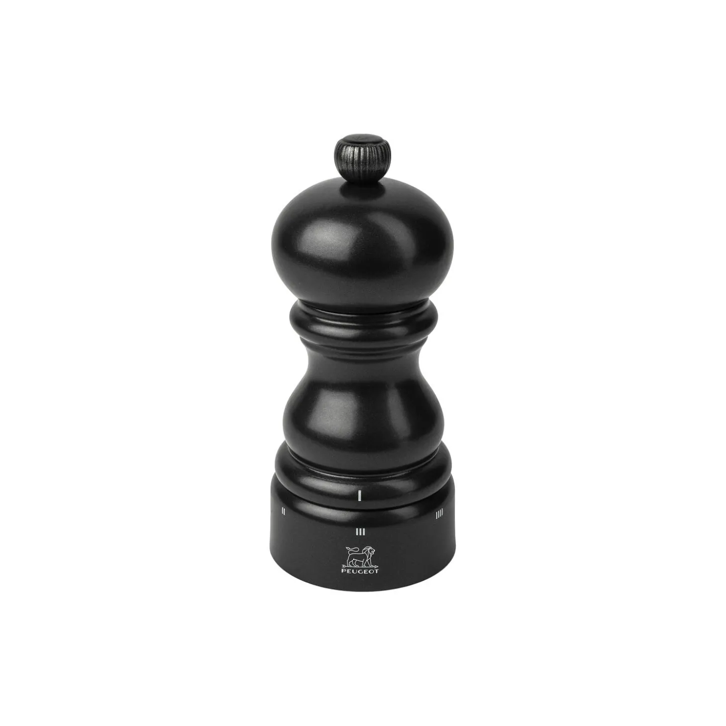 Paris uS peberkværn 12 cm, sort satin