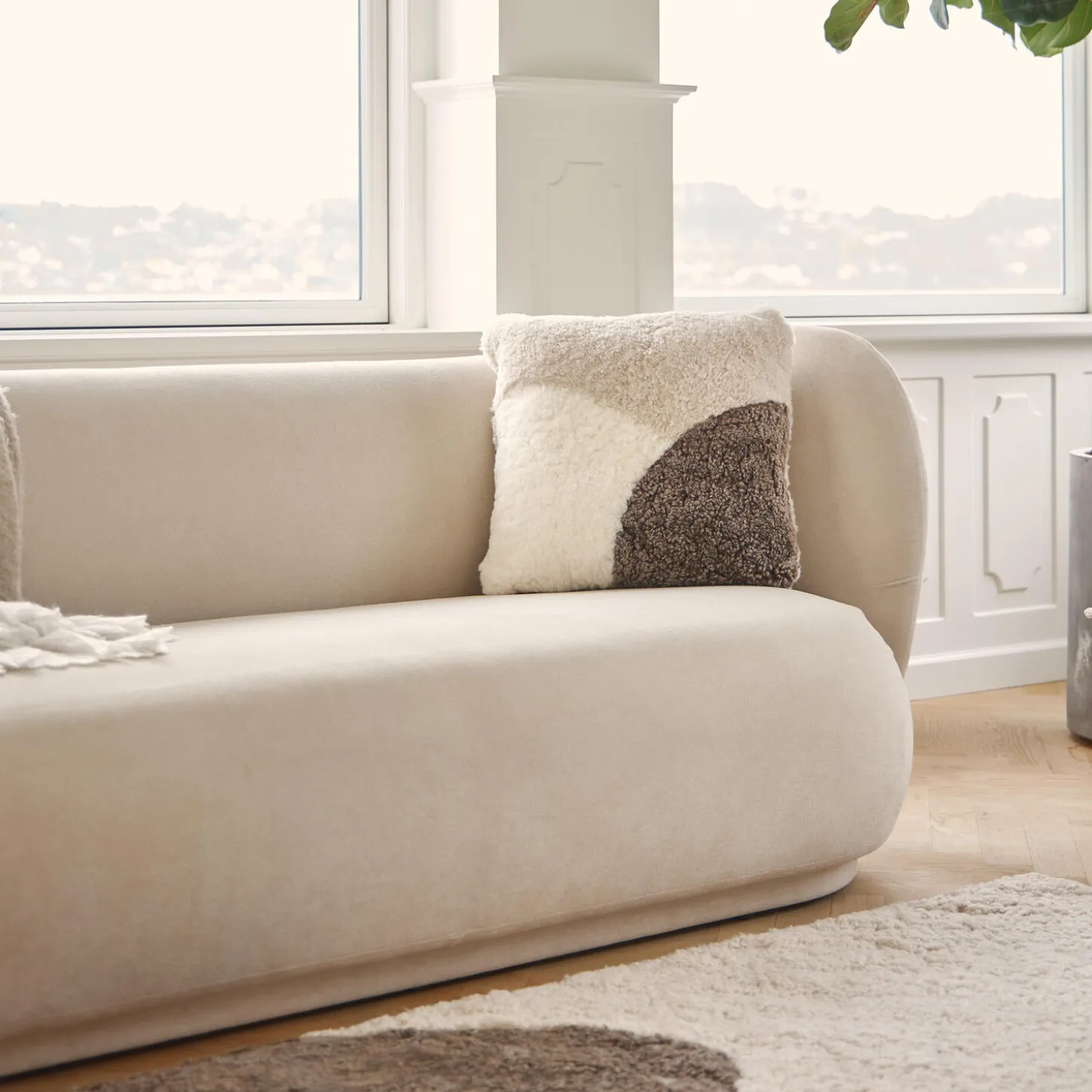 PATTERN COLLECTION pude, taupe/pearl/ivory
