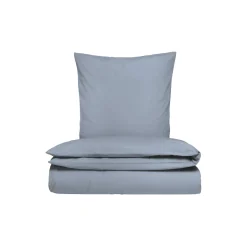 Percale sengesæt, dueblå