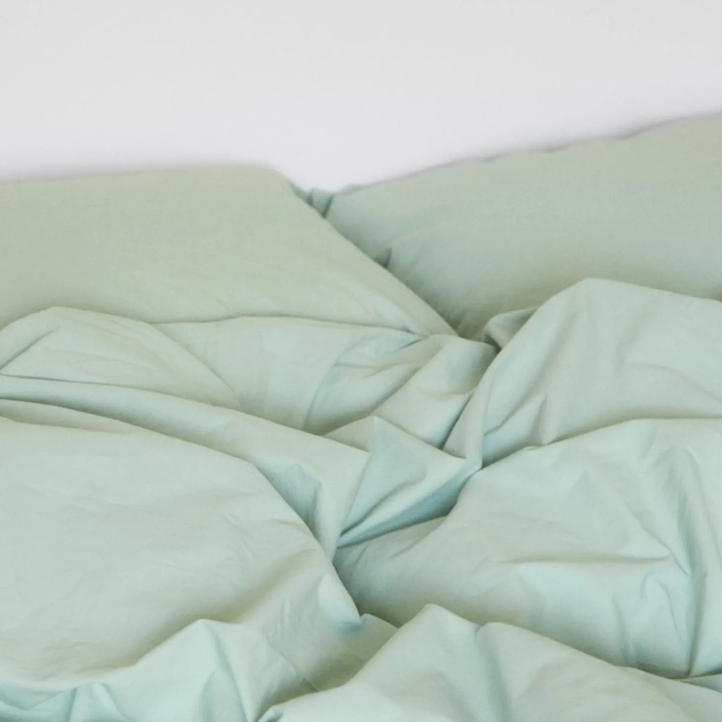 Percale sengesæt, grøn