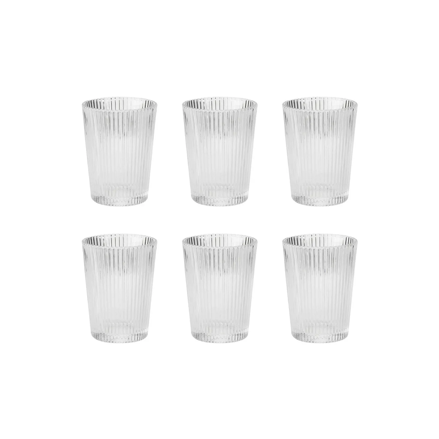 Pilastro drikkeglas 6 stk, clear