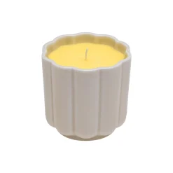 Play lys i rund keramikform, beige/gul