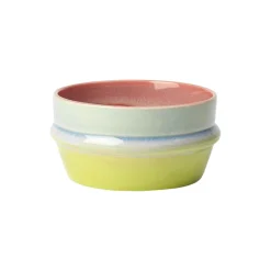 Poppery Skål, pink/mint/apple green