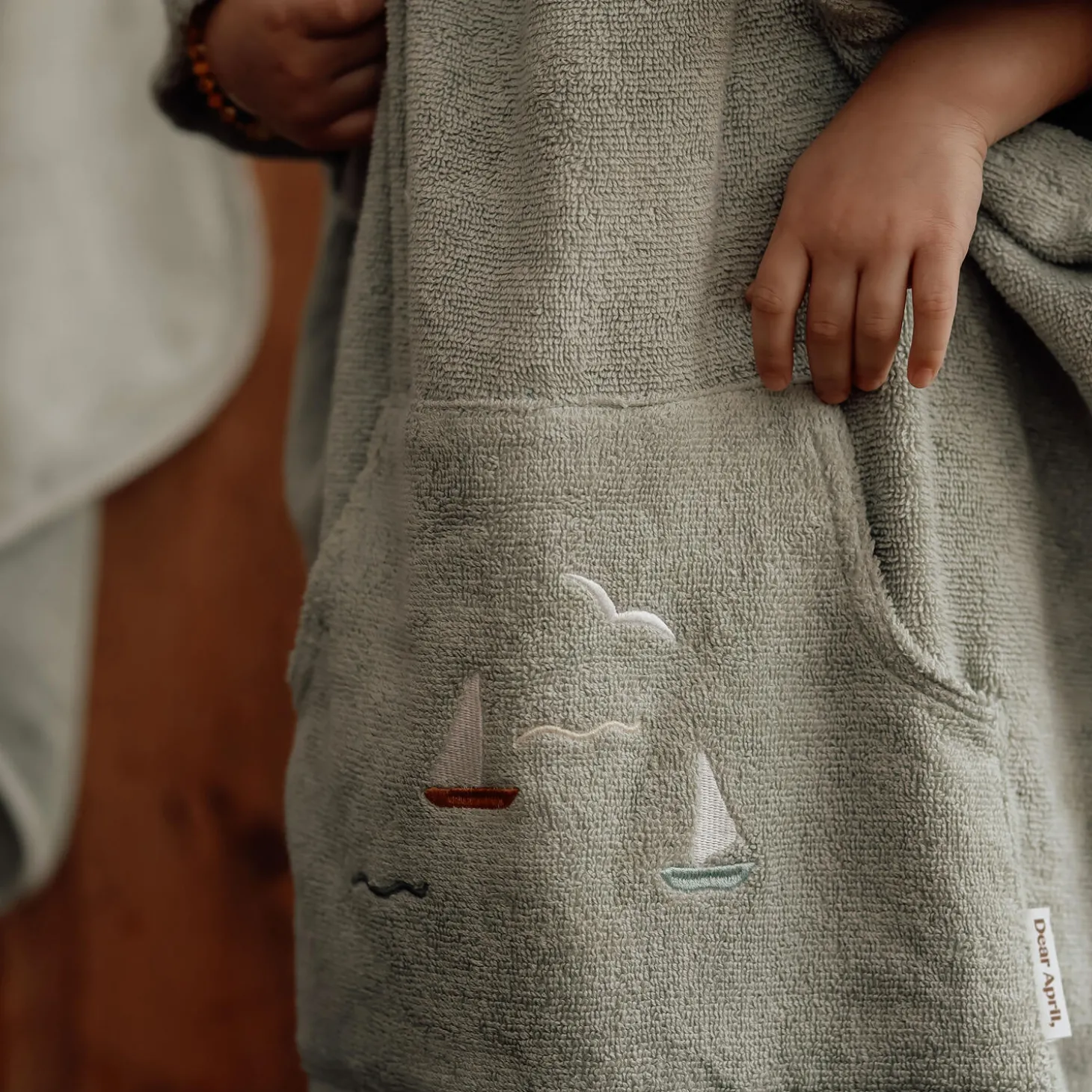 Puk badeponcho, sailboats