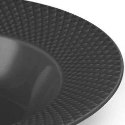 Rhombe Earth Dyb tallerken Ø 24.5 cm, slate