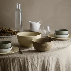 Rhombe Earth Skål, clay