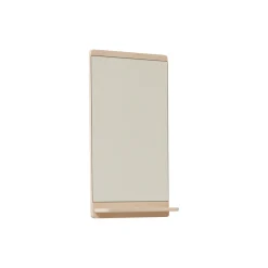 Rim Wall Mirror 68, white oiled oak