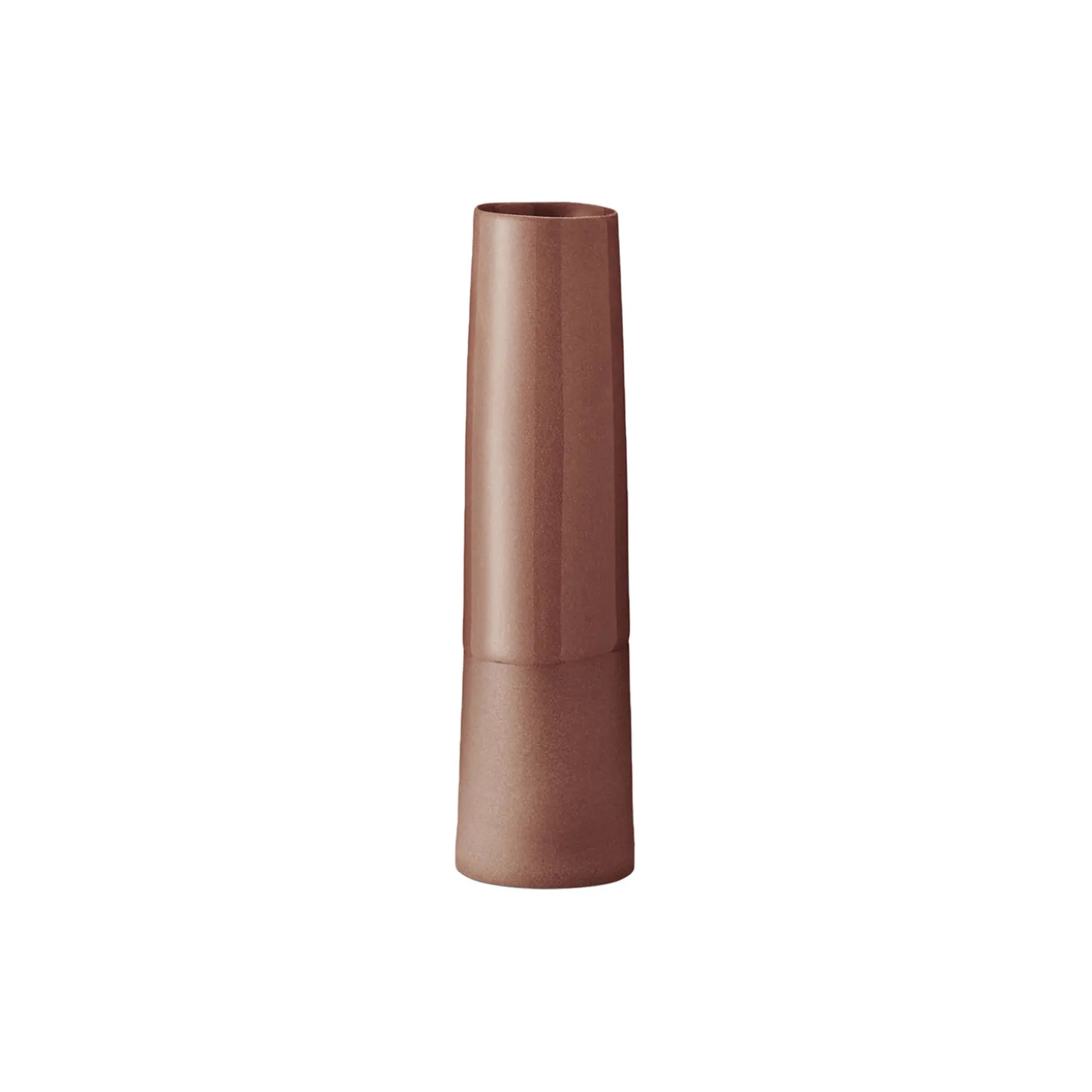 Rørvase 1 rør, terracotta