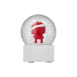 Santa Snow Globe, red
