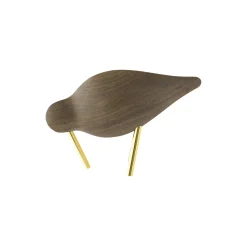 Shorebird, walnut/brass