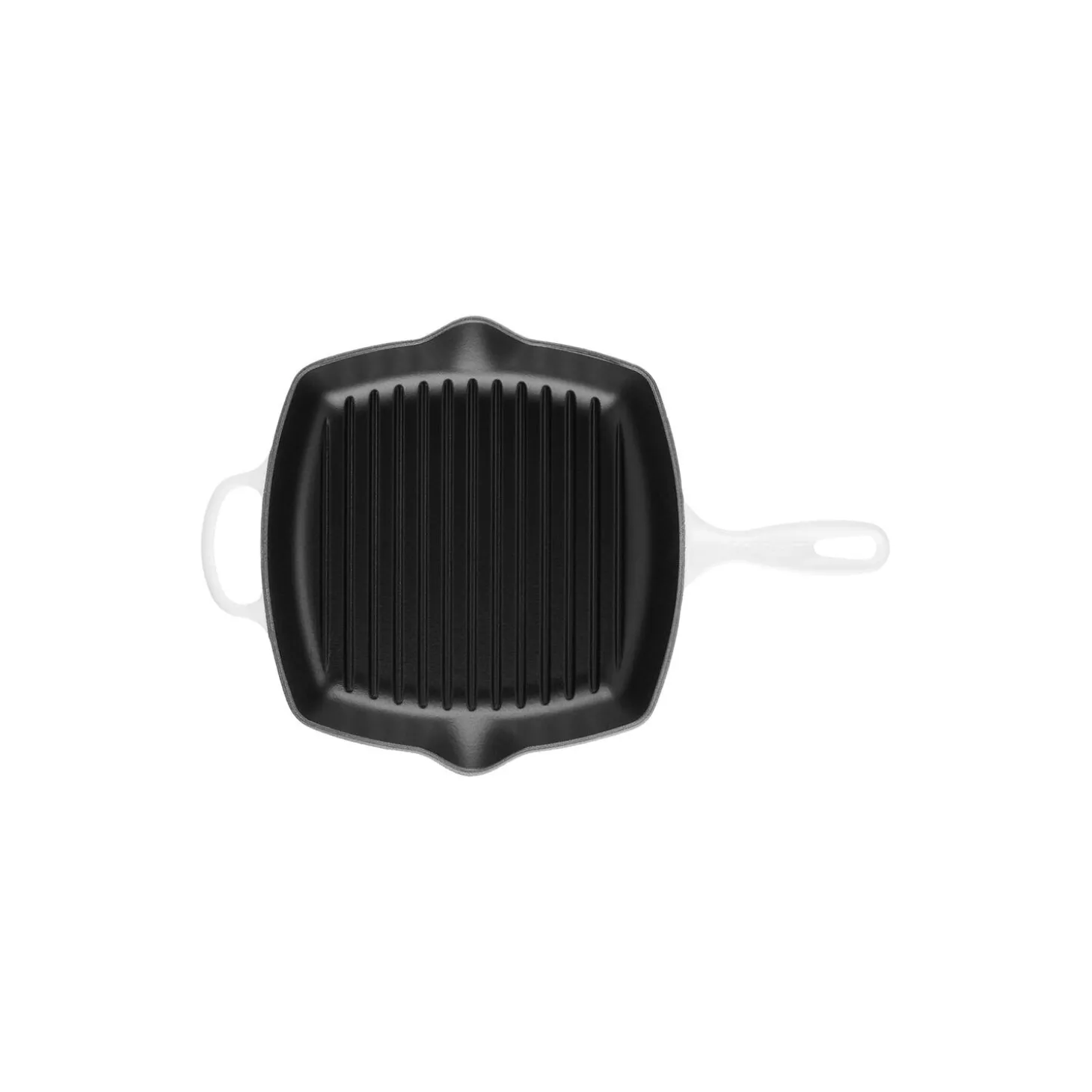 Signature Kvadratisk grillpande, white