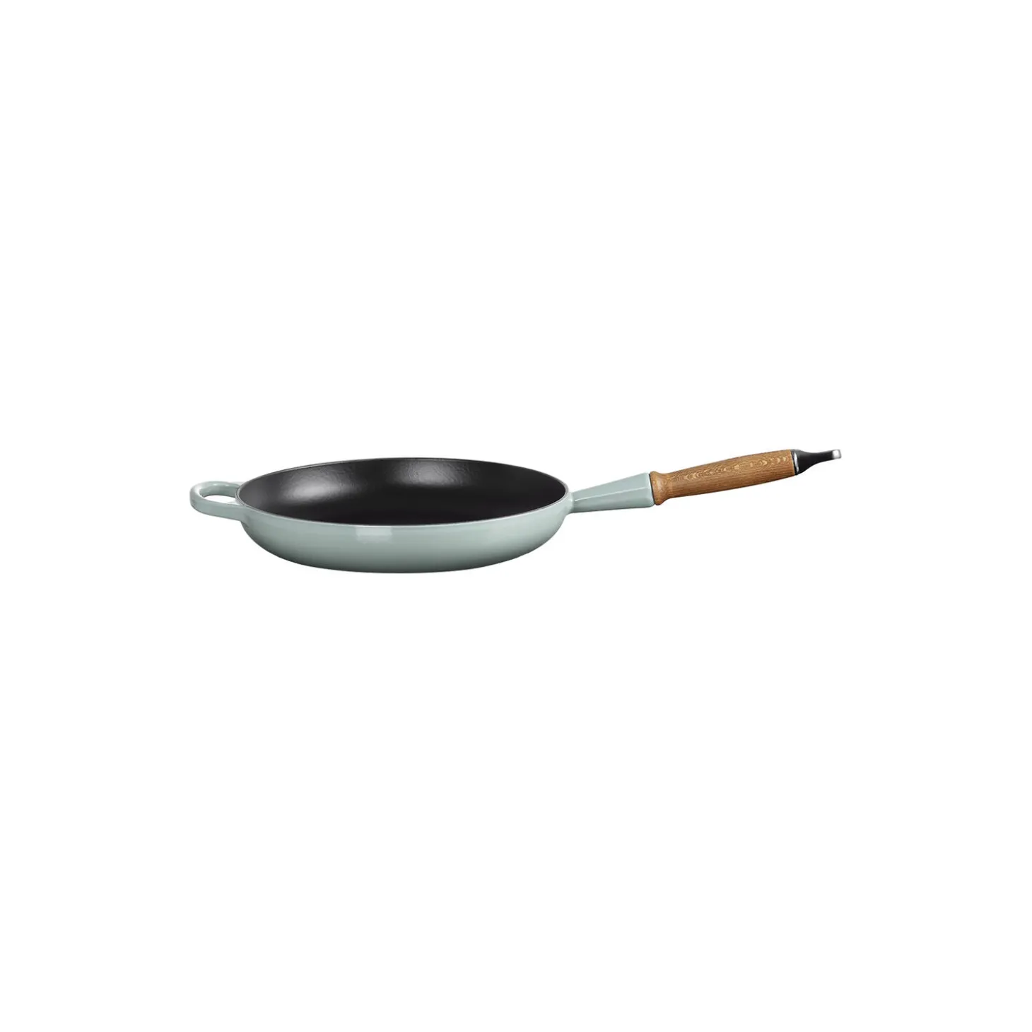 Signature stegepande med træhåndtag Ø 28 cm, sea salt