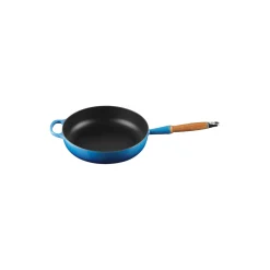 Signature stegepande med træhåndtag Ø 28 cm, azure