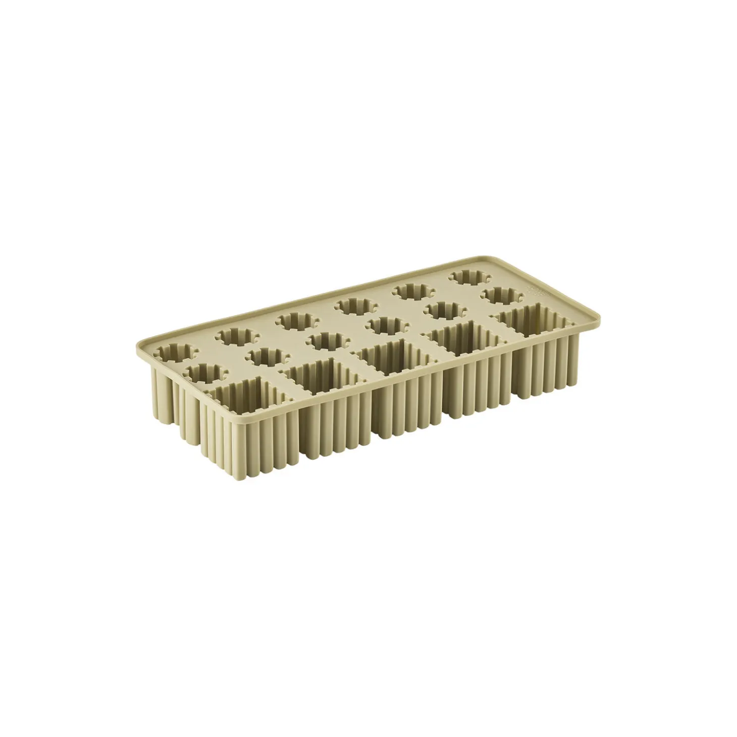 Singles isterningbakke, leek green