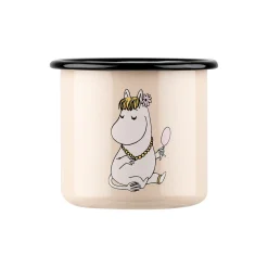 Snorkfrøken emaljekrus, beige