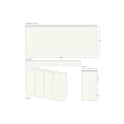 SORTED Premium Wide affaldssortering, white/RAL 9010