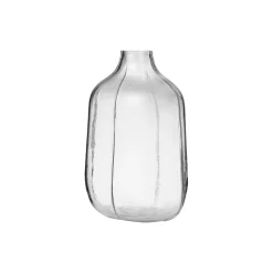 Step vase, clear