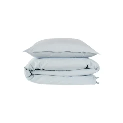 Stone Washed sengetøj, støvet blå