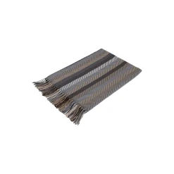 Stribet plaid, grå