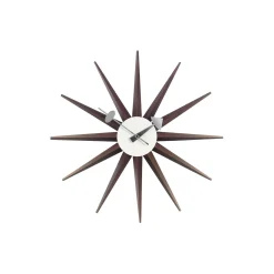 Sunburst vægur, walnut