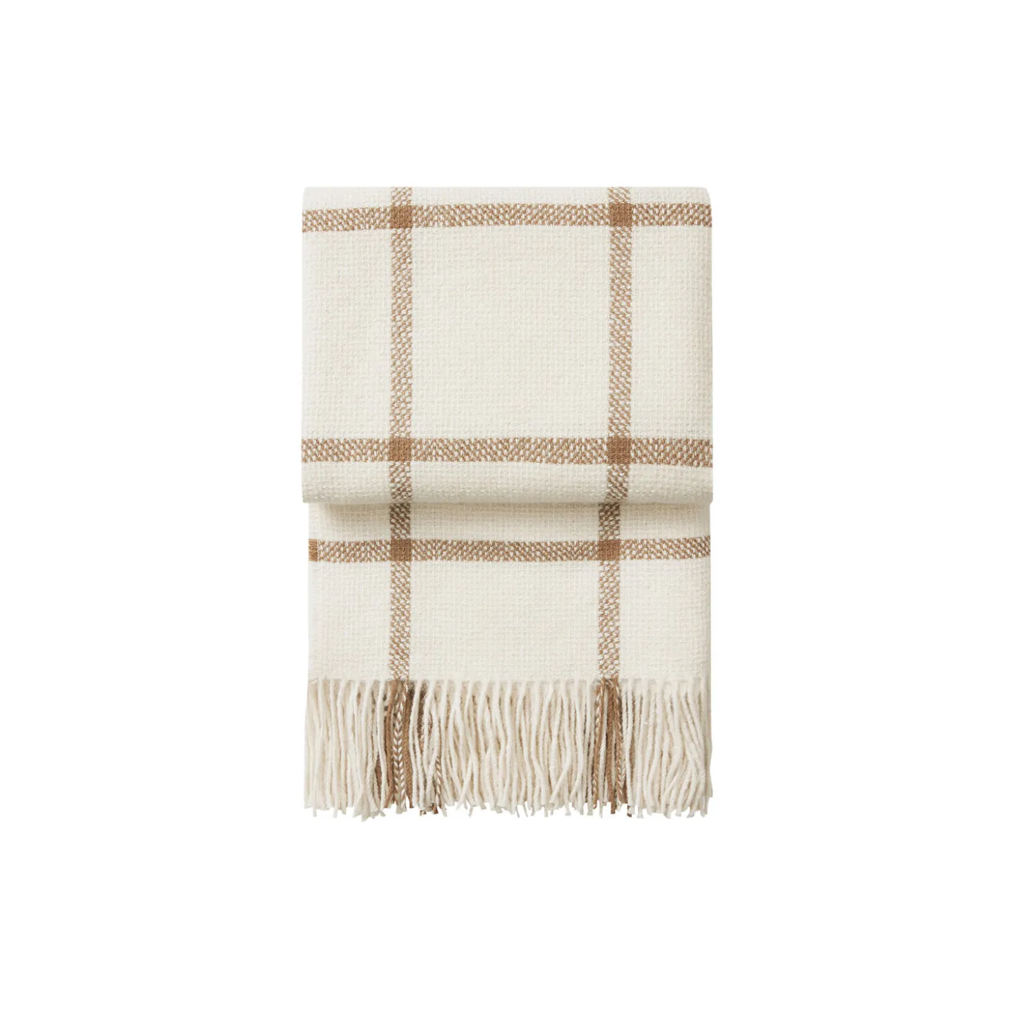 Tartan plaid, ivory