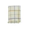Tartan plaid, off-white/mustard