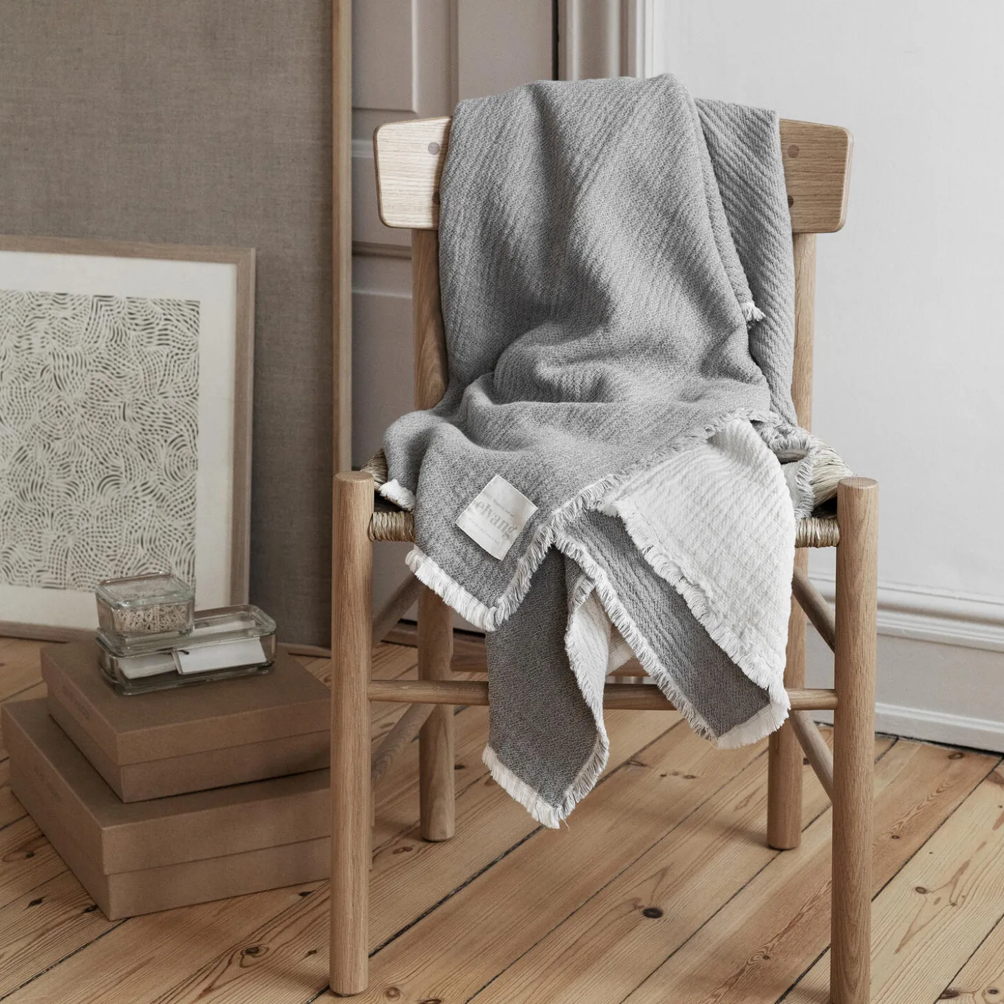 Thyme plaid, grey