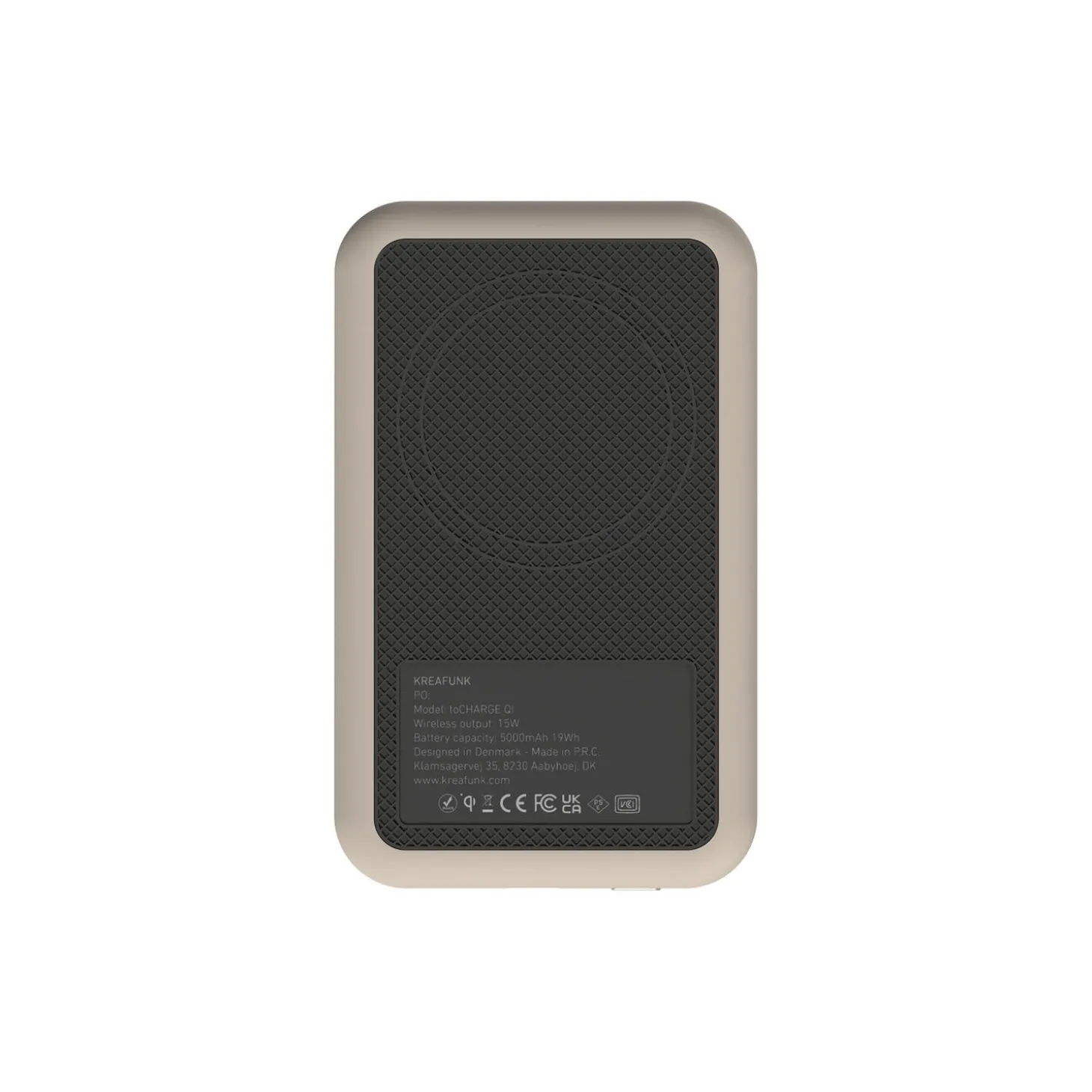 toCHARGE Qi trådløs powerbank