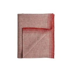 UNA Half Size Throw, light red