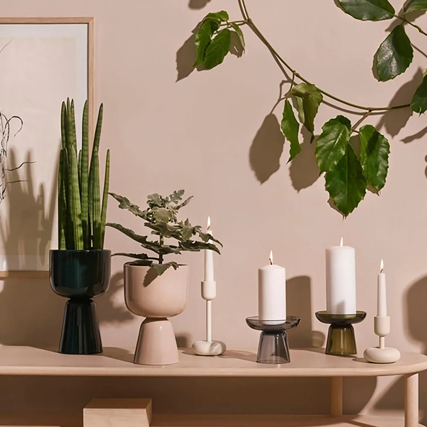 Urtepotte S, beige
